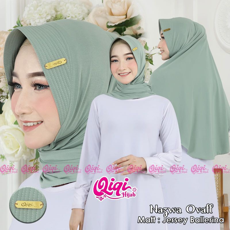 HIJAB INSTAN PHASMINA OVAL  BY Qiqi
