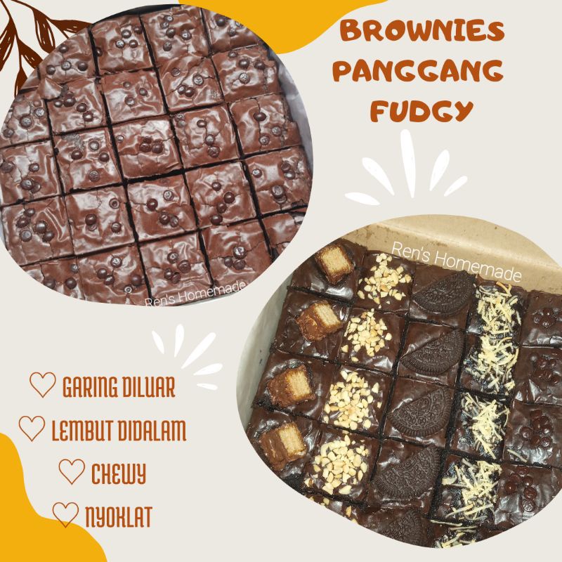 

Brownies panggang fudgy (free bubble wrap)