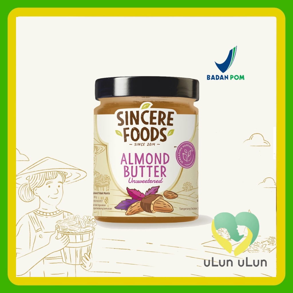 

Ulun Ulun Sincere Food Almond Butter Unsweetened Healthy Selai Kacang Almond