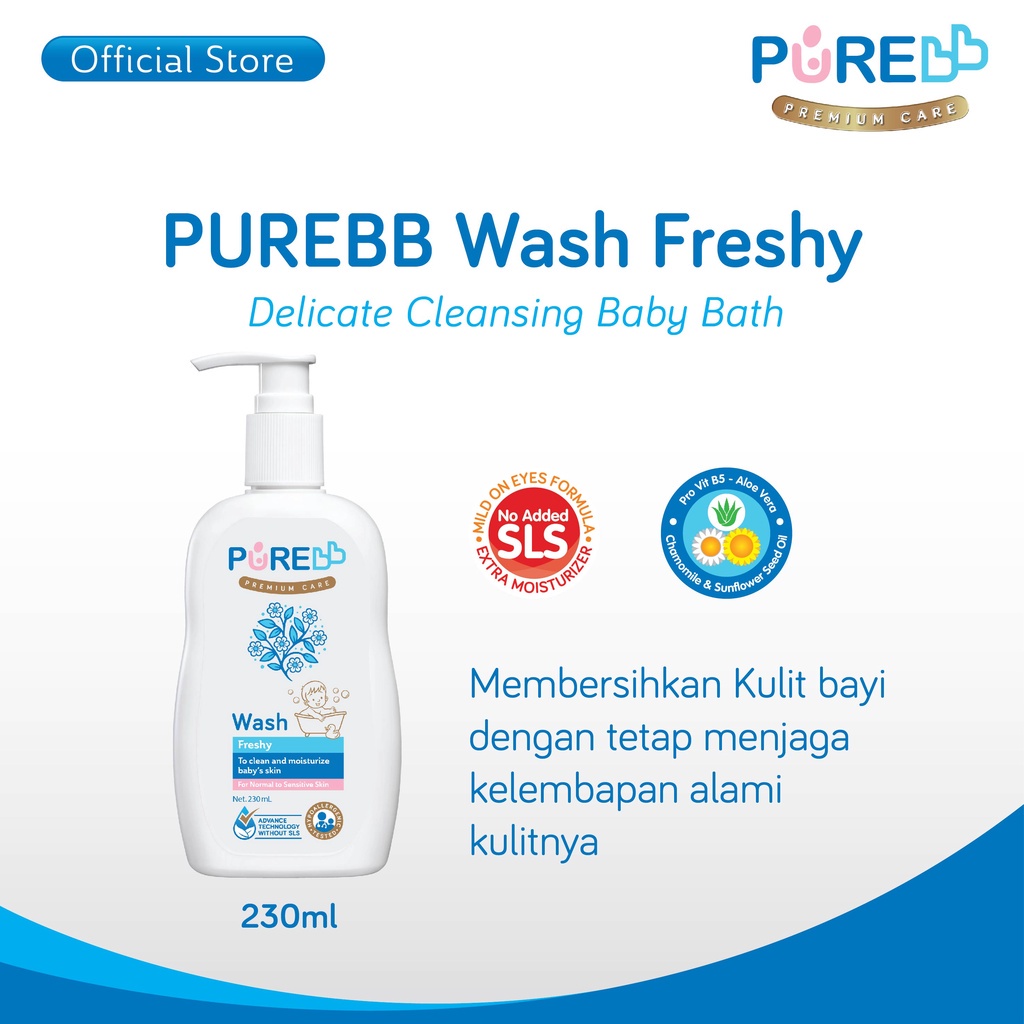 PureBB Soap and Shampoo All Variants - Fruity Freshy Wash Shampoo Liquid Soap 80 ml 230ml