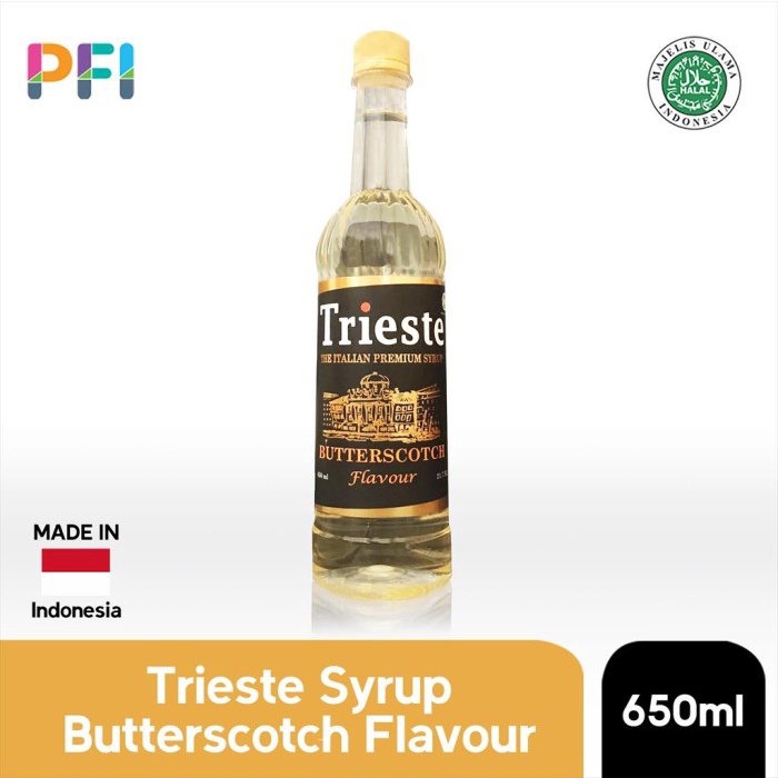 

TRIESTE SYRUP BUTTERSCOTCH FLAVOUR 650ML - SIRUP BUTTERSCOTCH
