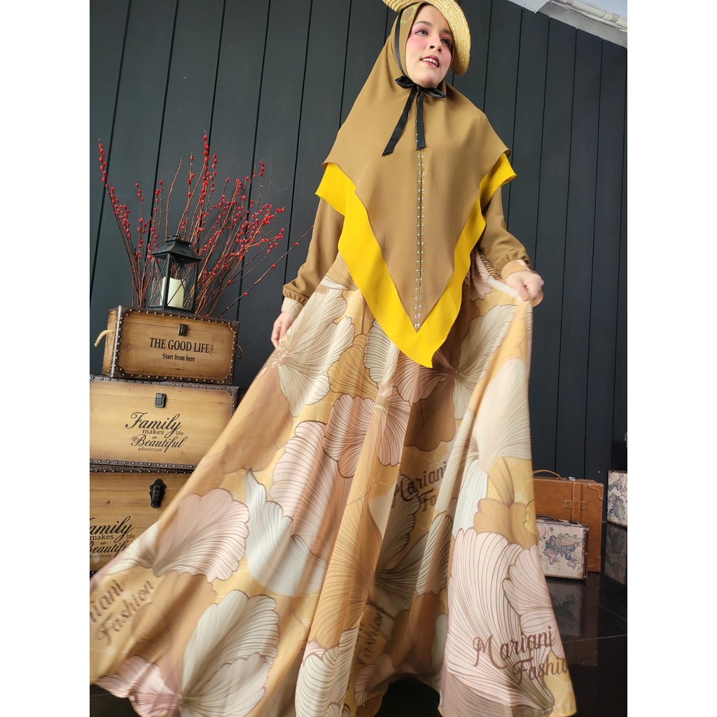 Camelia Series By Mariani Fashion ORI Hijab Gamis Syari Kekinian BestSeller Terlaris Termurah Origin