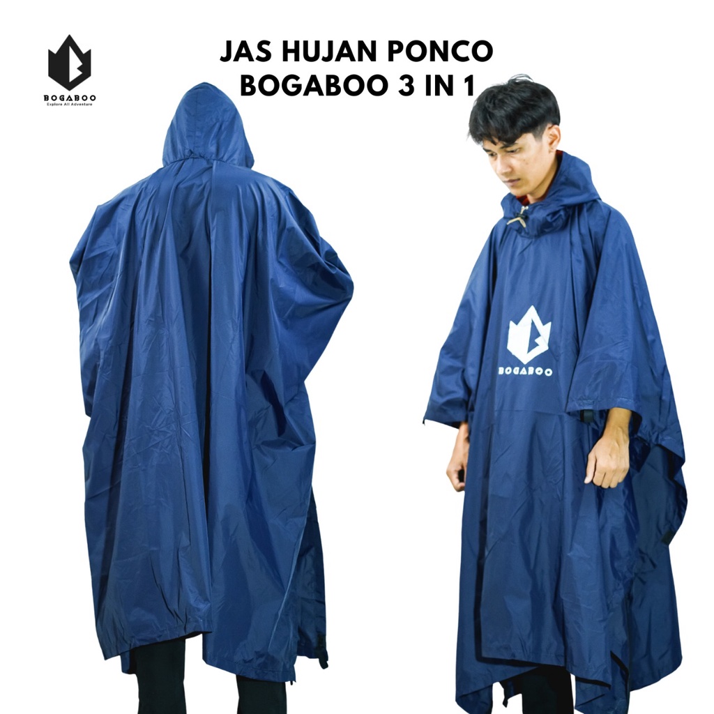 [COD] Jas Hujan Ponco Waterproff  BOGABOO - Raincoat - Mantel Hujan Motor Outdoor Camping