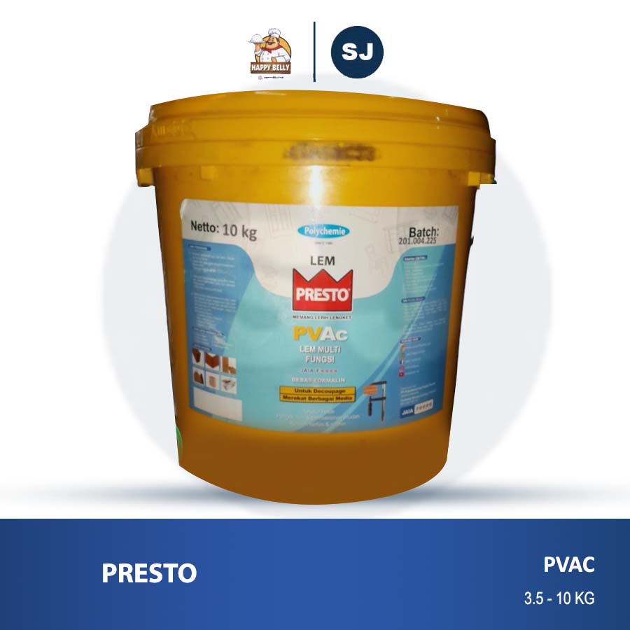 

PRESTO Lem putih lem kayu lem kertas PVac Lem Multi fungsi isi 10KG