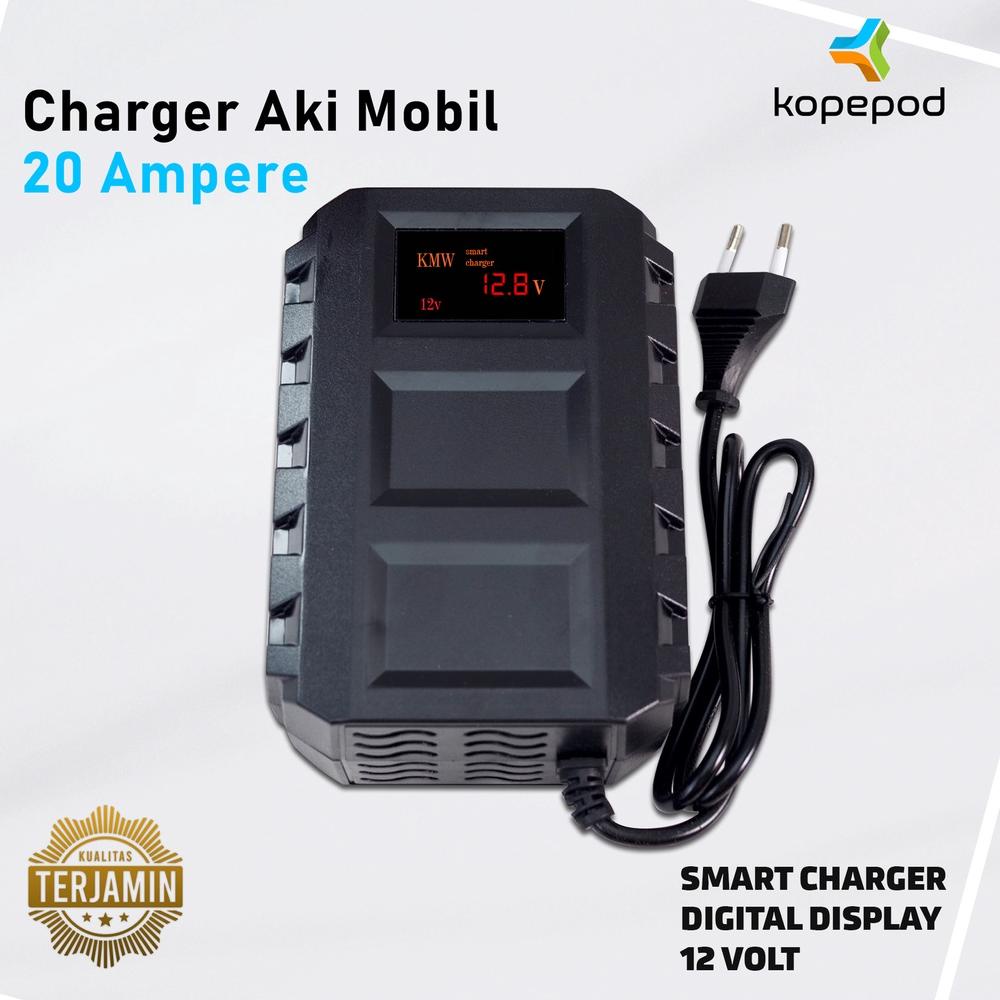 DISKON Charger Aki Mobil 20A 12V Cas Aki Charger Aki 20 Ampere Mobil Motor 953