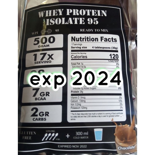 Susu Protein 500gr Whey Protein Isolate Suprot Susu Diet OCD DEBM KETO MAYO DEFICIT WPI WPI95