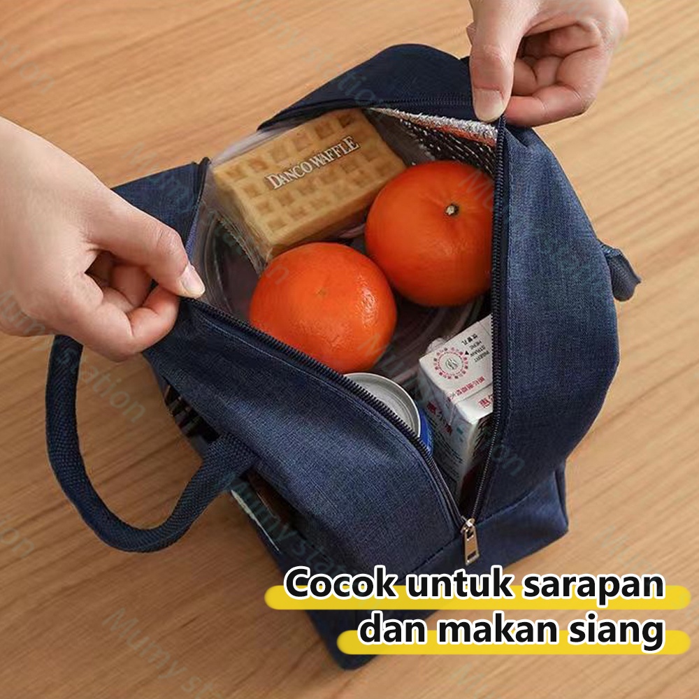 Mumystation tas bekal serbaguna makanan/lunch bag cooler thermal bag/tas lunch box