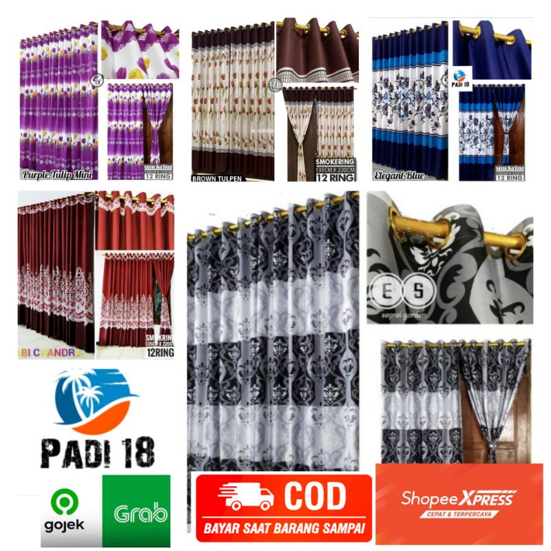 GORDEN PINTU JENDELA MODEL SMOKERING 12 LUBANG MOTIF MINIMALIS