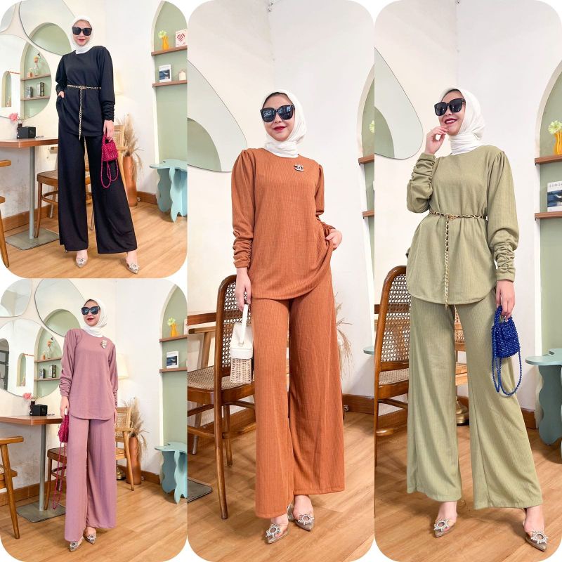 setcel uniqlo rajut premium