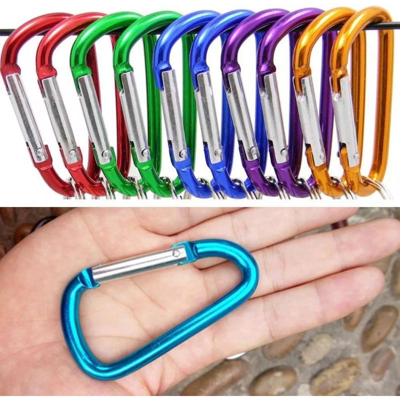 Pengait Kunci Carabiner Aluminium Alloy - Gantungan Mainan Kunci Serbaguna