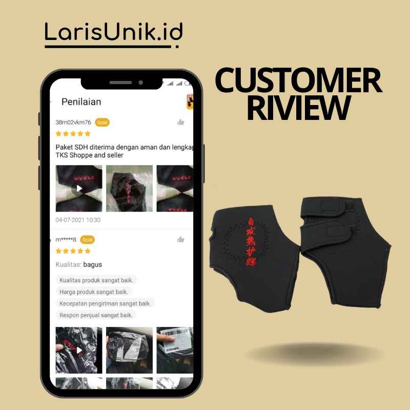 Sabuk Terapi Deker Pergelangan Kaki Alat Terapi Engkel Pemanas Ankle Magnetik Nyeri 2pcs