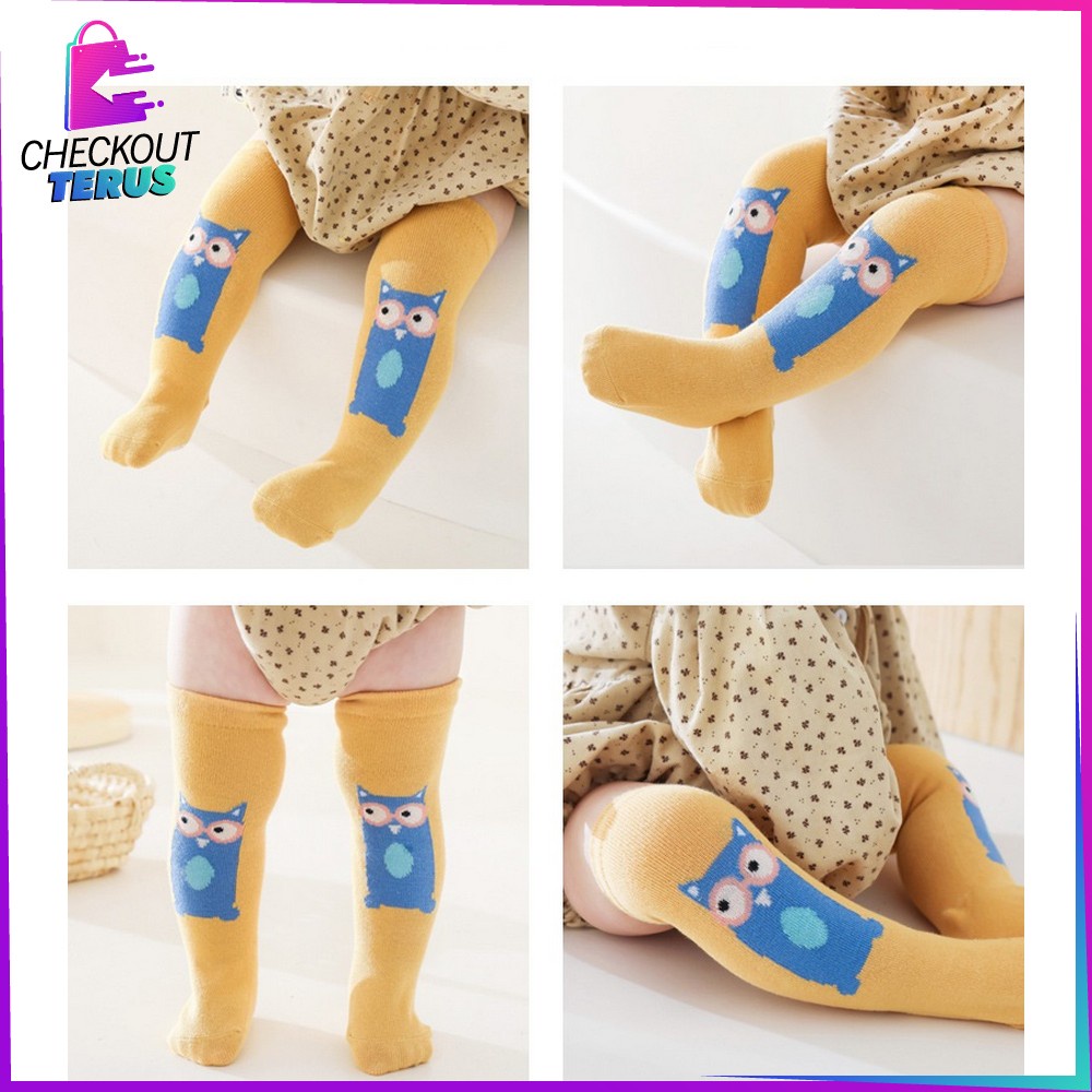 CT P464 Kaos Kaki Panjang Karakter Hewan Motif Unik Baby Animal Socks Kids Import Kaus Kaki Anak Bayi