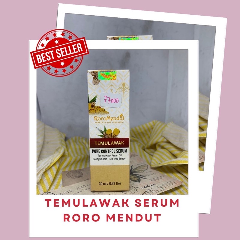 RORO MENDUT Temulawak Pore Control Serum Anti Acne Brightening |BPOM HALAL Skincare Kulit Berjerawat