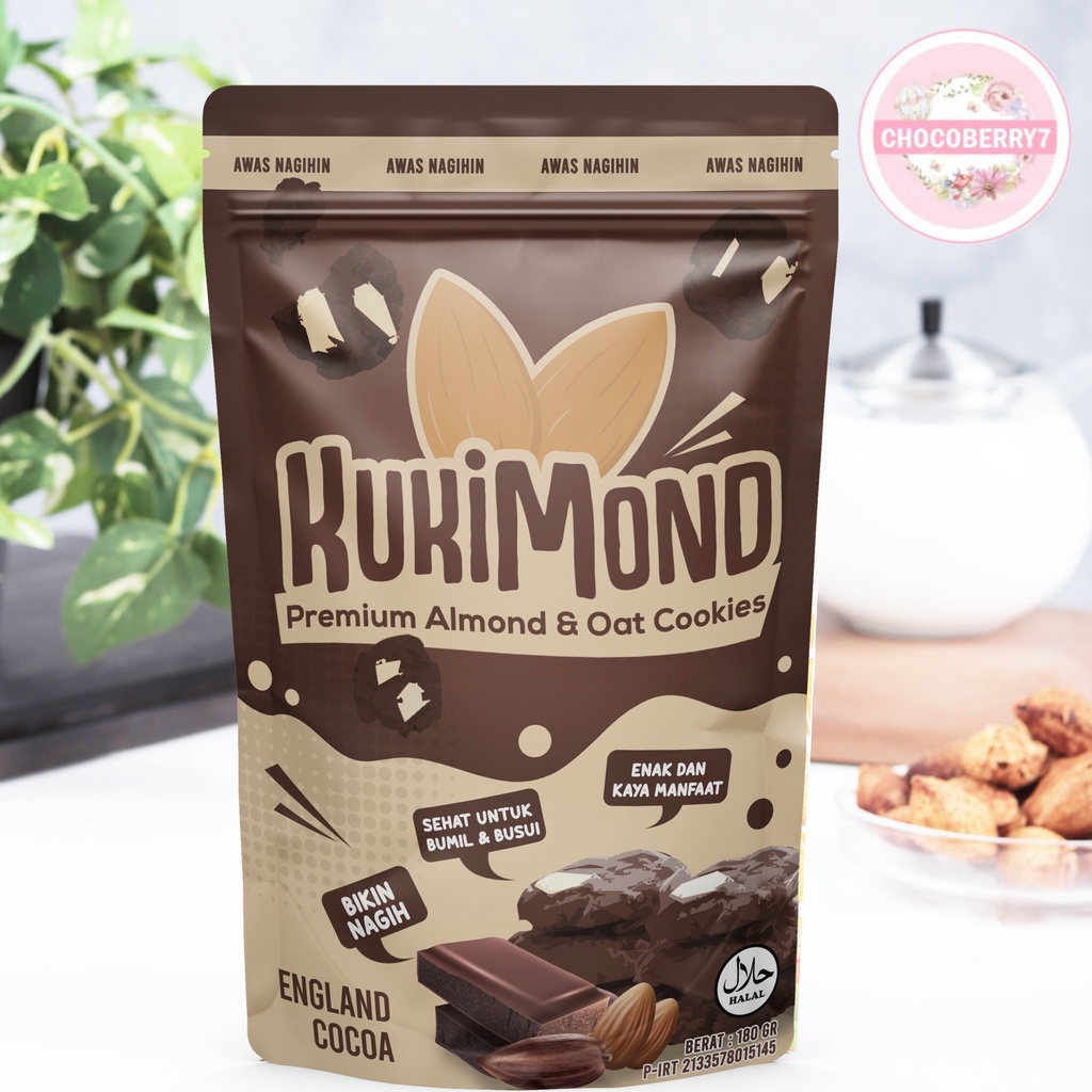 KUKIMOND Almond Oat Cookies Kue Pelancar Asi Booster 130 gr 130gr