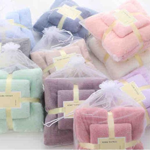 Depan TOWEL SET 2 IN 1 /  Handuk 2 in 1 / Handuk Mandi 2 in 1 / HANDUK MANDI DAN WAJAH 2 IN 1 / HAND