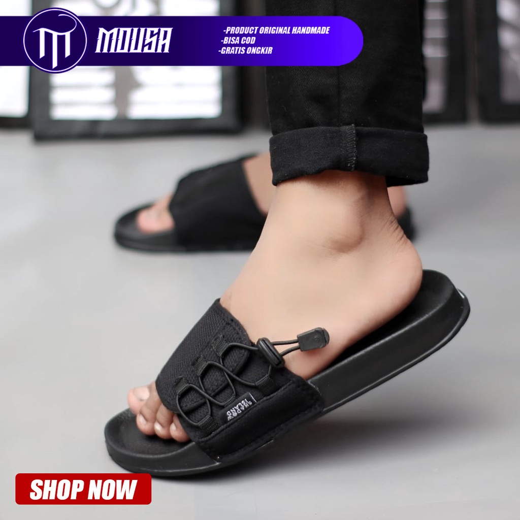 Sandal Slide Slop Pria Sendal Selop Original Distro Mousa Domus