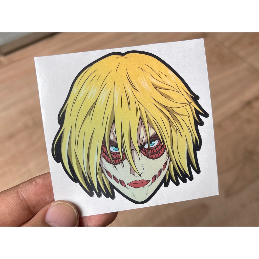 

Stiker Attack on Titan Annie