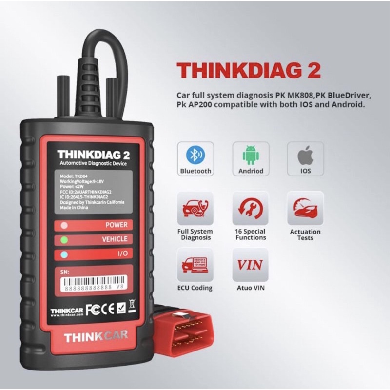 Thinkdiag 2 scanner mobil universal