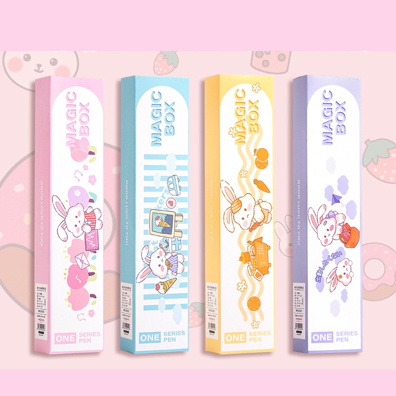 [MTOYS] Paket Magic Box Gel Press Pen Cute Cartoon - JT0026