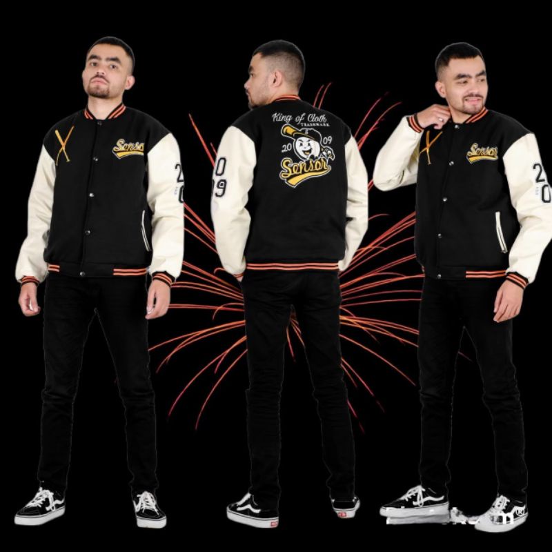 JAKET BOMBER VARSITY BASEBALL#JAKET VARSITY COMBI#jaket baseball