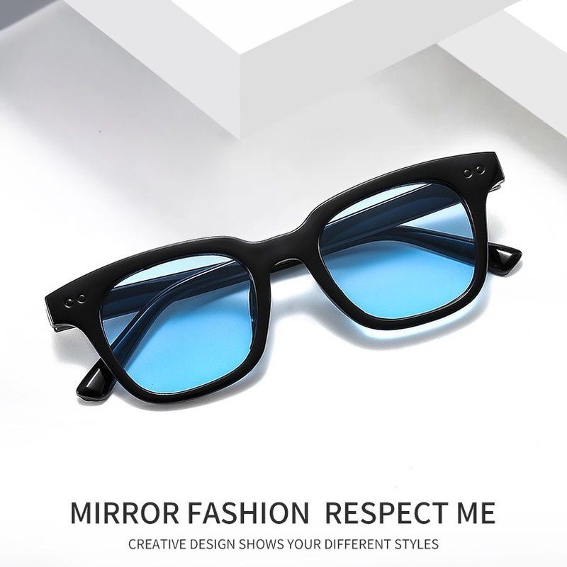 ZAYKA== KACAMATA HITAM FASHION KOREAN LENSA COLOR PRIA WANITA TRENDY