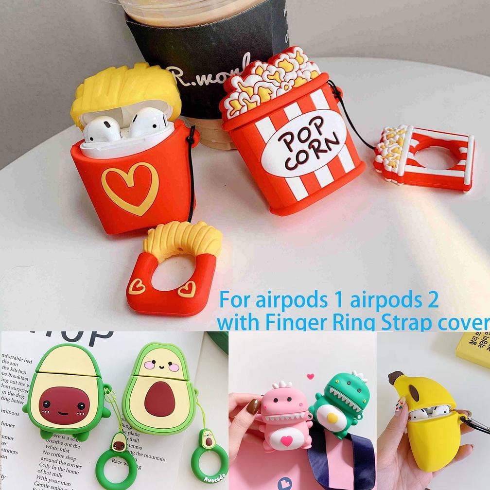 Terbaru - Case Wireless Earphone Bahan Silikon Motif Kartun Minion Untuk Airpods Gen 2 1 2 ,.