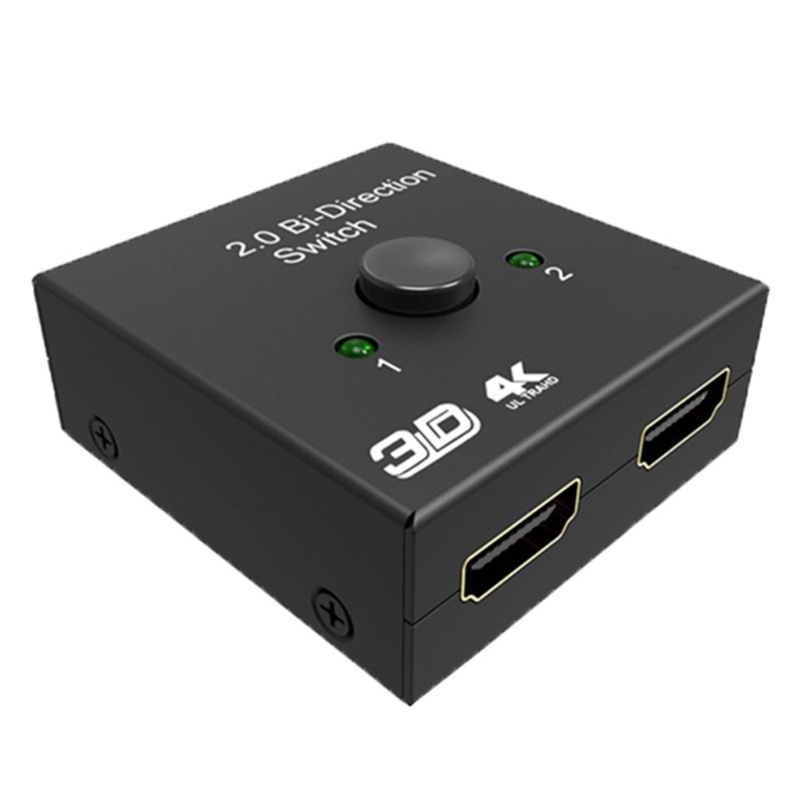 Zzz Saklar 4K 2port Bi-directional 1x2/2x1 Switcher Splitter Mendukung Ultra 4K 1080P