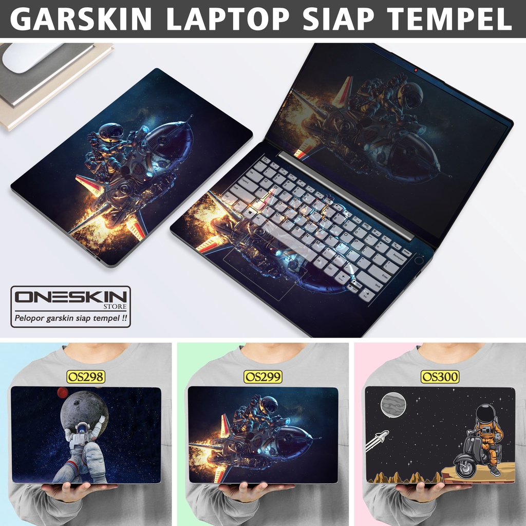 Garskin Sticker Laptop Protector Macbook Full Body Bottom Bezel Palmrest Skin Cartoon Space