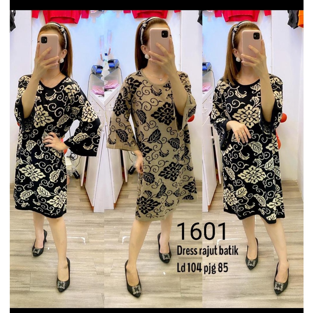 Dress rajutan wanita tunik import