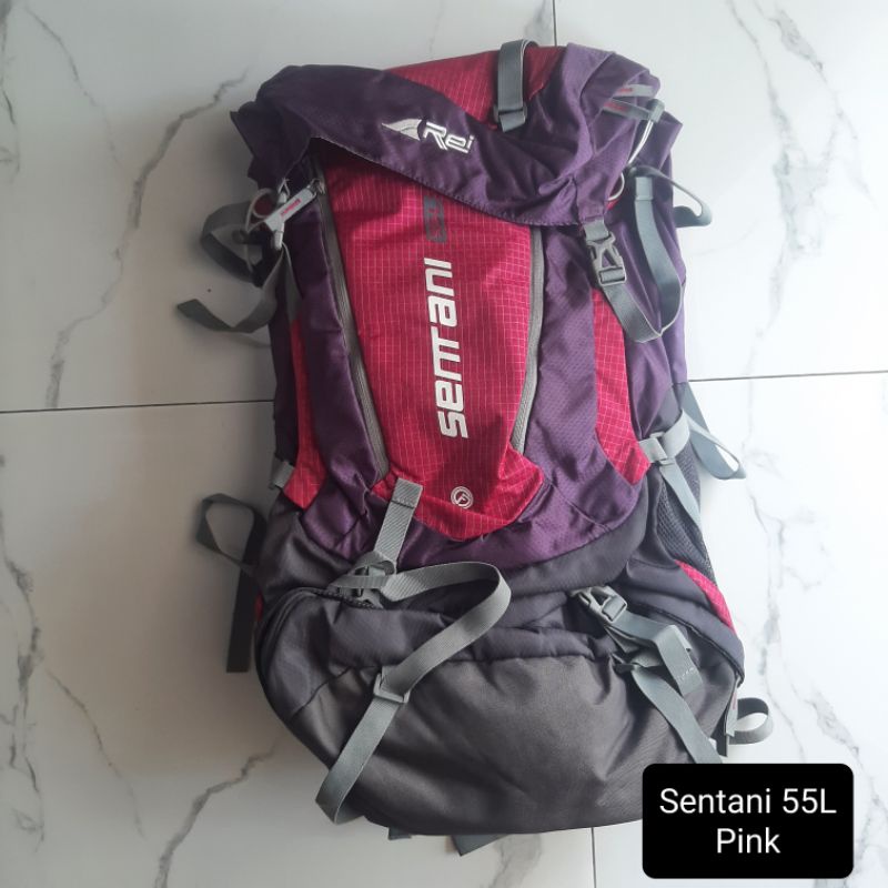 TAS GUNUNG AREI CARRIER SENTANI 55 L ORIGINAL INCLUDE RAINCOVER