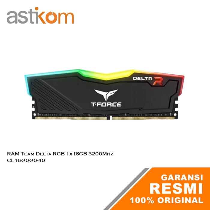 RAM PC Team T-Force Delta RGB 1x16GB 3200Mhz Memory Komputer