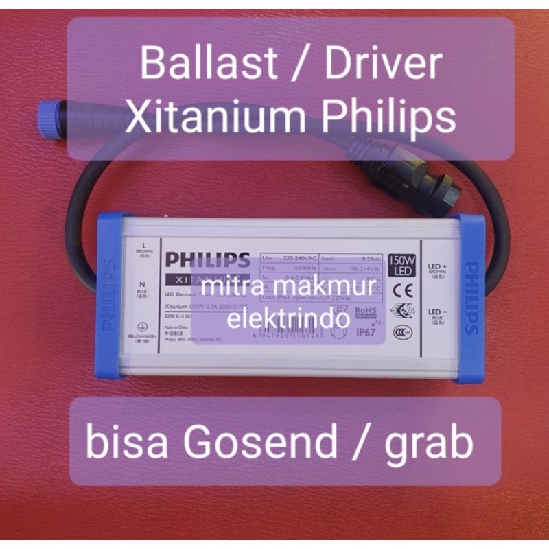 trafo / ballast pju philips 150watt led Brp371 Brp372 xitanium 150w
