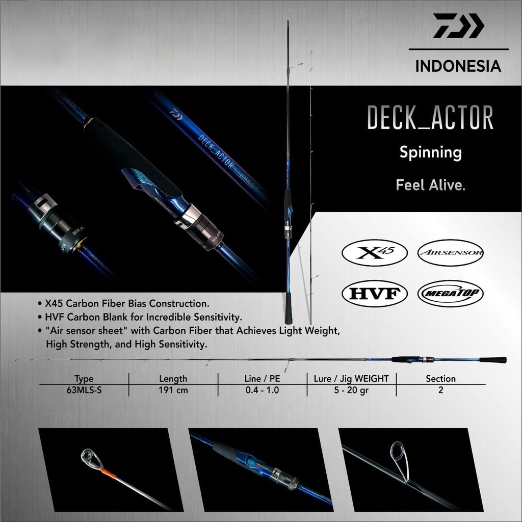 Rod Joran Light Jigging Daiwa Deck Actor Series
