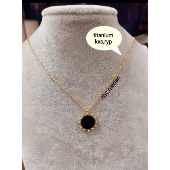 Kalung titanium asli,panjang kurang lebih 45cm