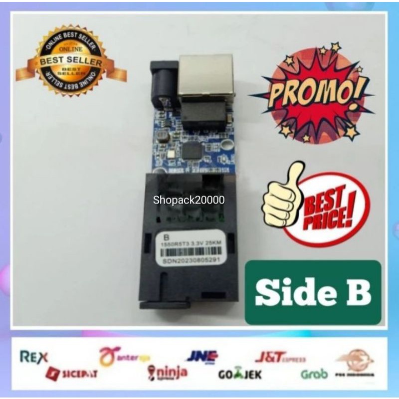 Media Converter 1 Port FO 1 Port LAN Mini HTB PCBA 10/100 / 1 FO 1 LAN
