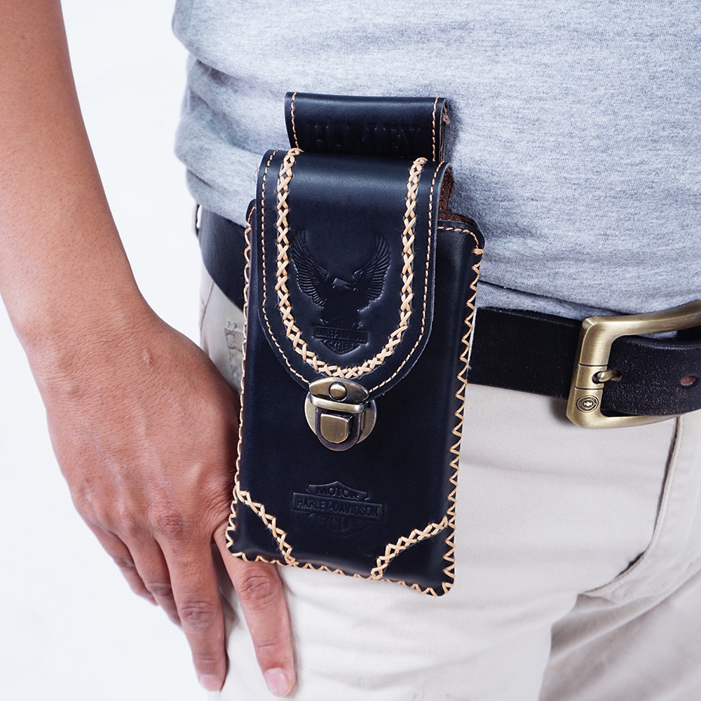 Dompet Handphone Kulit Sapi Asli 100 Dompet Pinggang PD04