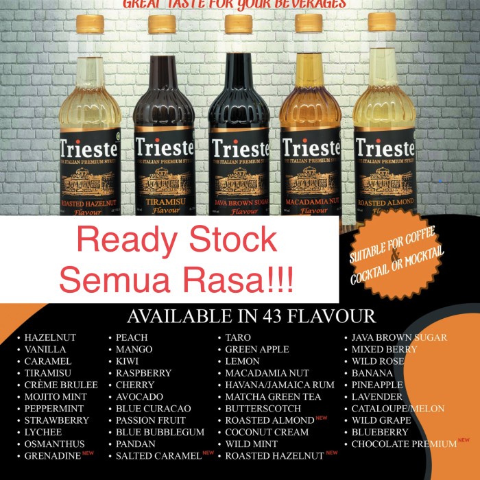 

SYRUP TRIESTE GREEN APPLE
