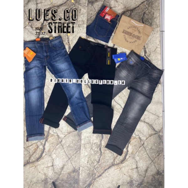 Celana Jeans Panjang Street | Celana Panjang jeans Lues.co | Pakaian Pria Terbaru | Celana Import