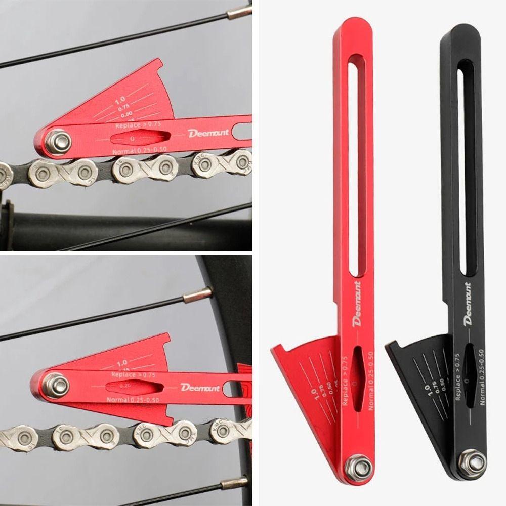 Lanfy Chain Wear Indicator Tool Sepeda Parts MTB Gauge Repair Alat Ukur Aksesoris Sepeda Wear Indicator Chain Wear Tear Checker Bike Chain Checker