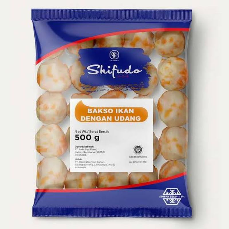 

Shifudo Bakso Udang 500 gr (Frozen Food)