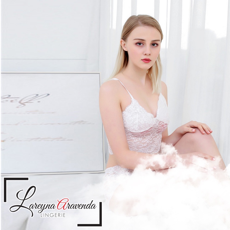 Lareyna Aravenda Set Bra + Celana Dalam Model Full Lace LG141