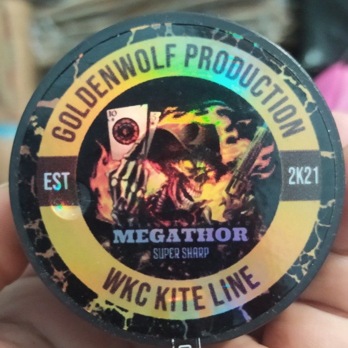 Gelasan WKC Megathor Molor 0.18 Original Golden wolf aduan layangan