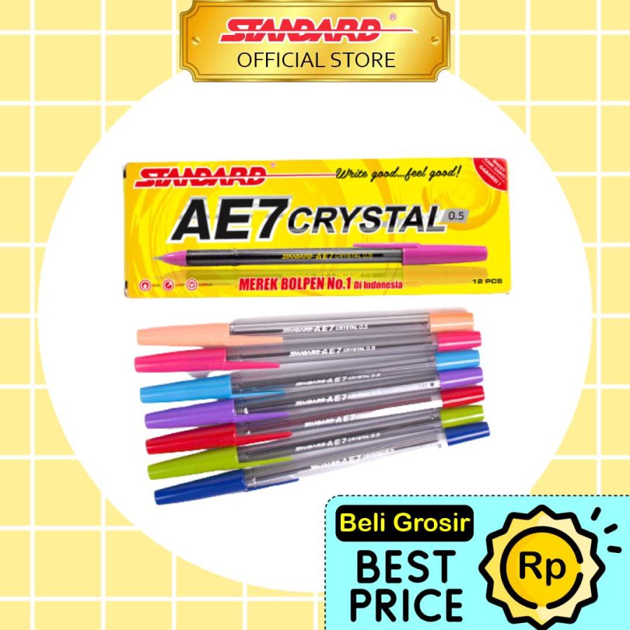 

Standard Bolpen / Ballpoint / Pulpen AE7 Crystal - 0.5 mm