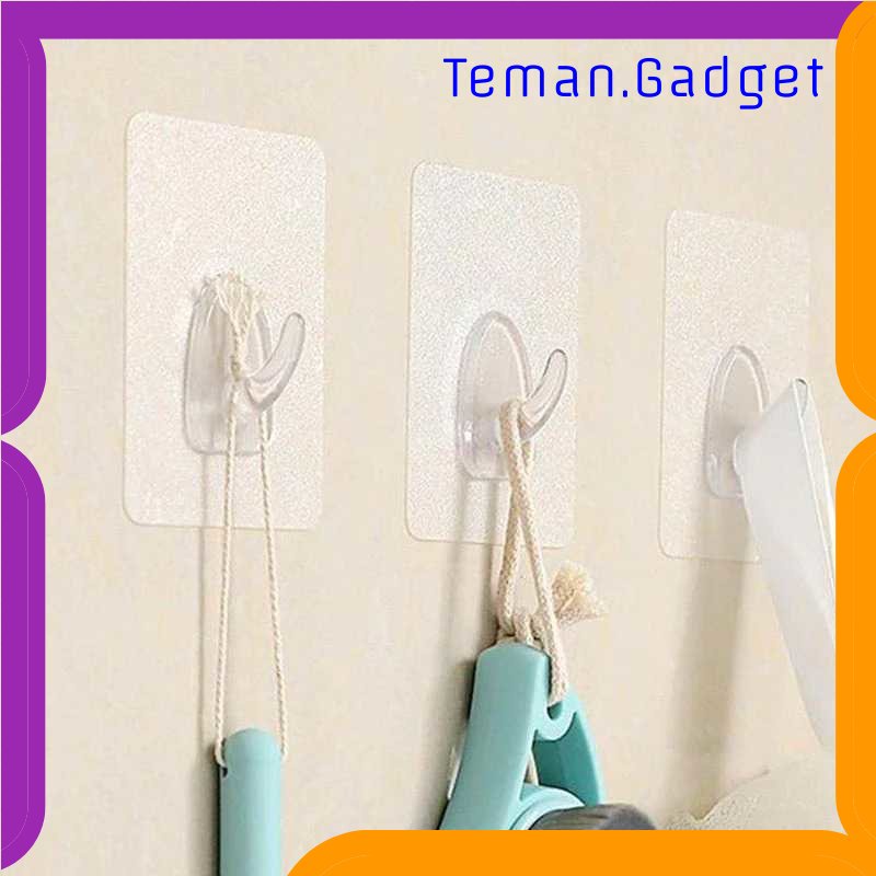 TG-RAK KITPIPI Rak Gantungan Hook Wall Hanger Organizer Adhesive 5 PCS - TC21