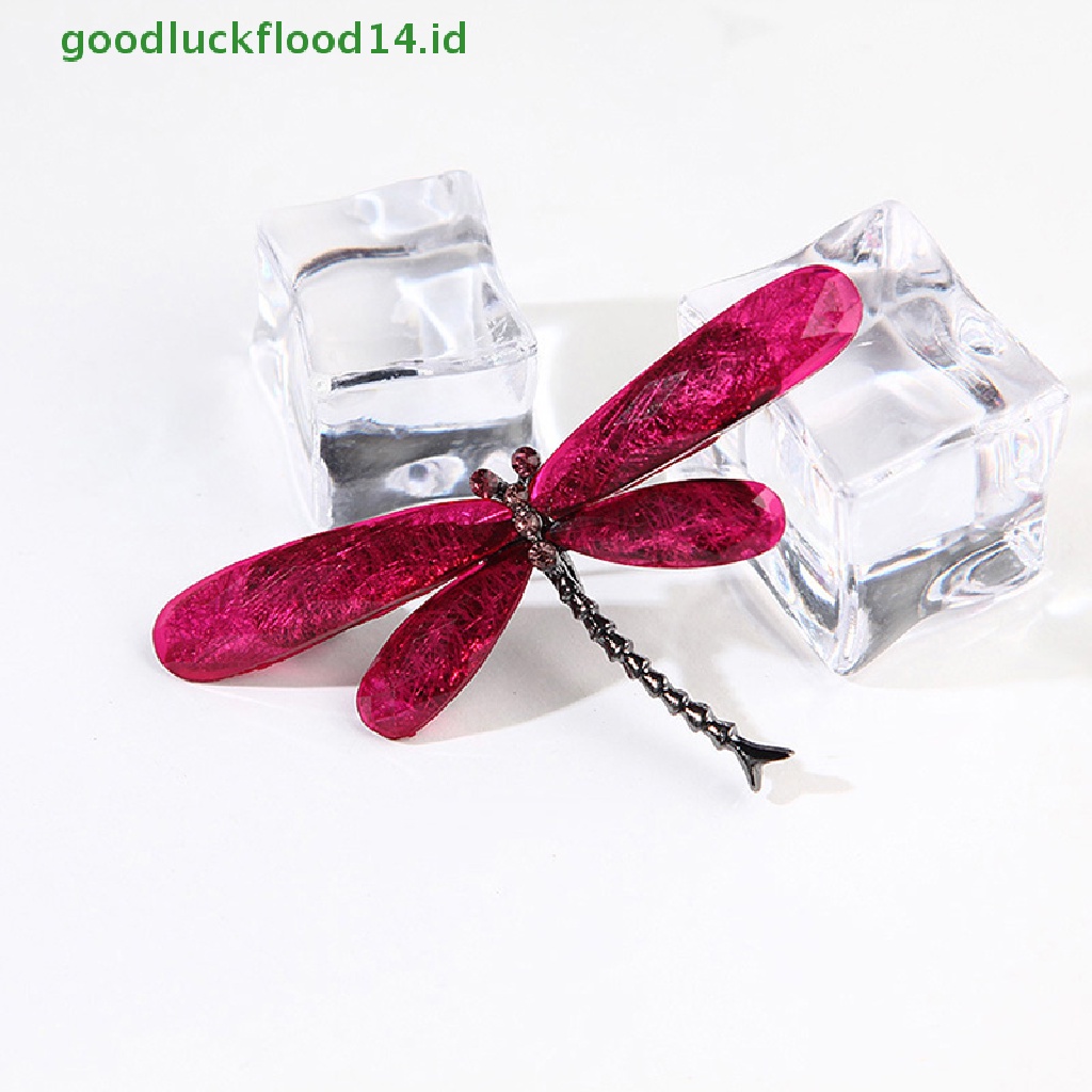 [GOOGFOUR] Capung Vintage Serangga Hewan Resin Bros Pin Perhiasan Hadiah Buket Brooch [TOP]