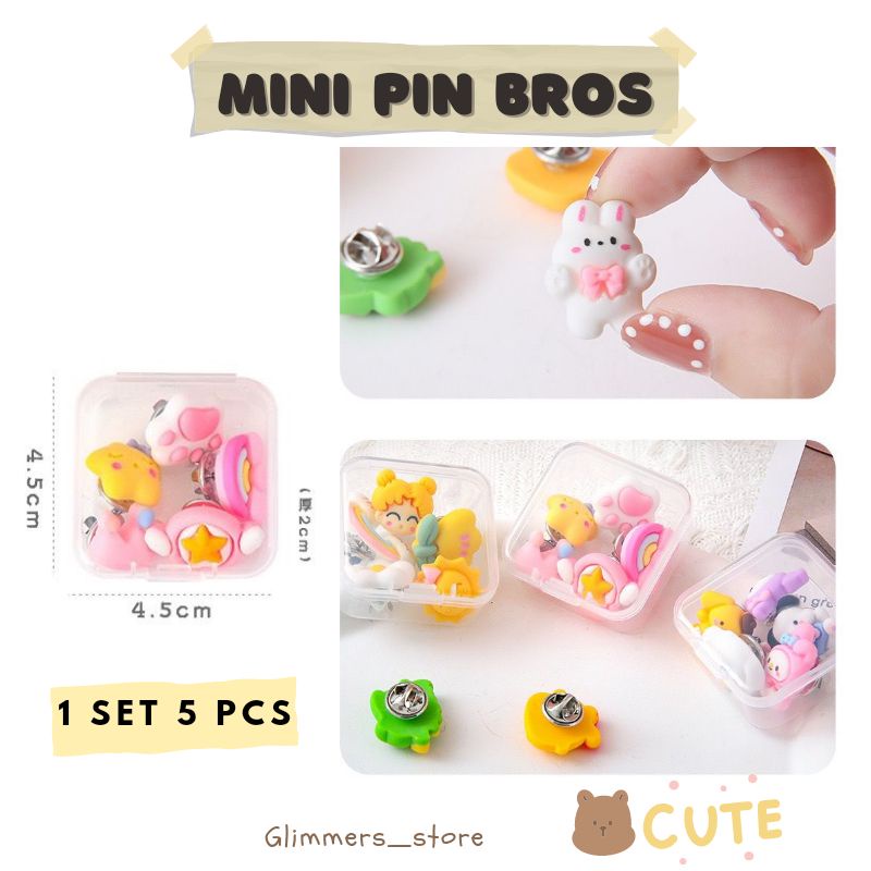 Mini Bros Baju/ Mini Bros karakter 1 set isi 5pcs