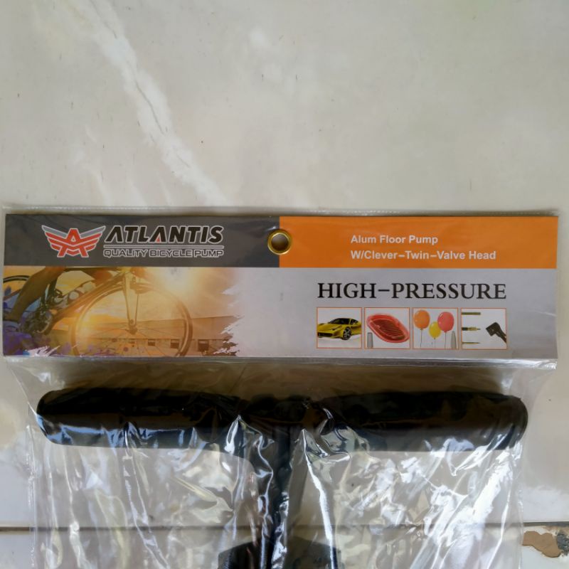 Pompa Kompa Angin Udara Sepeda Motor Mobil Alloy Alumunium Atlantis Support High Pressure Tekanan Tinggi