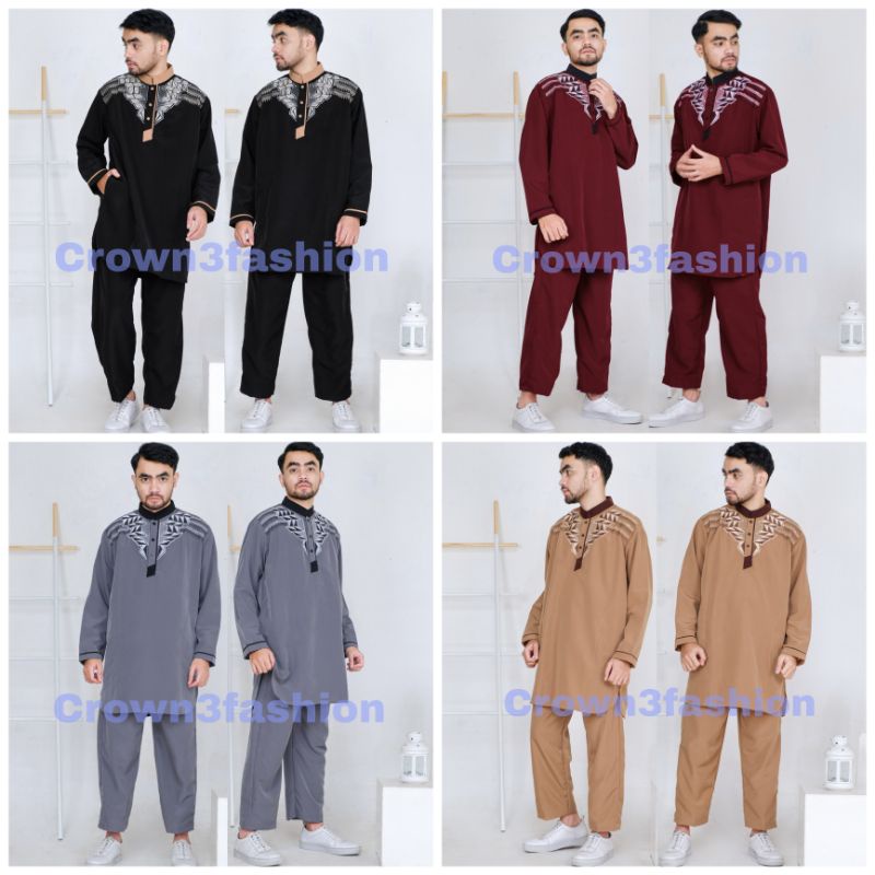 SETELAN KOKO KURTA TERBARU AL~GAZZA*BISA COD