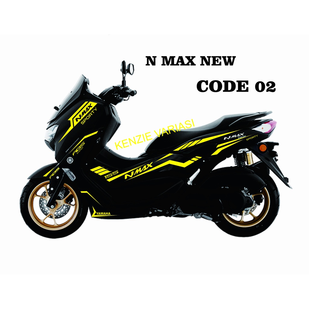 AKSESORIS YAMAHA N MAX, Stiker Cuting Striping List Body VARIASI MOTOR YAMAHA Nmax NEW model 2023  #