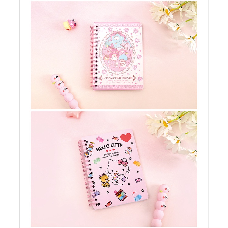 DIARY RING KECIL SANRIO MINI NOTEBOOK KUROMI MINIBOOK HELLOKITTY MEMO KECIL SNOPPY MEMO RING RING MINI BOOK RINGBOOK DIARY RING KARTUN LUCU CINAMOROLL DIARY BUKU CATATAN KECIL MY MELODY @banyak